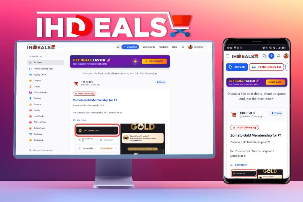 IHD Deals – Community-Driven Savings Platform